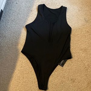 Black cut-out  bodysuit